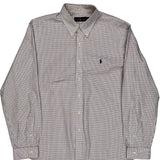 Ralph Lauren Checked Shirt - XL Blue Cotton
