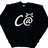 Gildan Graphic Sweatshirt - Medium Black Cotton Blend