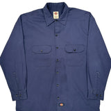 Dickies Shirt - Large Blue Cotton
