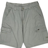 Wrangler Cargo Shorts - 34W 10L Grey Cotton