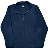Nike 1/4 Zip - 2XL Blue Polyester