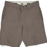 Dickies Shorts - 32W 9L Grey Cotton Blend