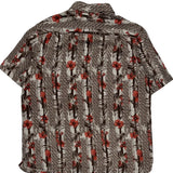 Tasso Elba Floral Hawaiian Shirt - XL Multicoloured Silk Blend