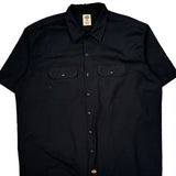 Dickies Short Sleeve Shirt - 2XL Black Polyester Blend