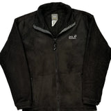 Jack Wolfskin Fleece Jacket - Medium Black Polyester