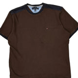 Tommy Hilfiger T-Shirt - 2XL Brown Cotton