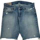 Polo By Ralph Lauren Denim Shorts - 34W 11L Light Wash Denim