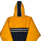 Asics Striped Windbreaker - Large Navy Nylon