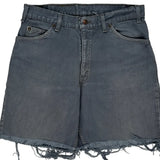 560 Orange Tab Levis Denim Shorts - 32W 8L Grey Denim