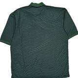 Vintage Tommy Hilfiger Striped Polo Shirt - XL Green Cotton