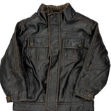 Age 3 Hawke & Co Leather Jacket - 2XS Black Polyester