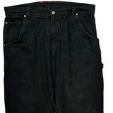 Unbranded Carpenter Trousers - 35W 30L Black Cotton
