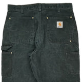 Carhartt Double Knee Carpenter Trousers - 34W 30L Black Cotton