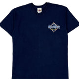 Hard Rock Cafe Graphic T-Shirt - Large Navy Cotton