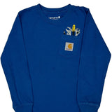 Age 5 Carhartt Long Sleeve T-Shirt - Small Blue Cotton