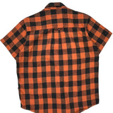 Harley Davidson Checked Short Sleeve Shirt - Large Black Cotton