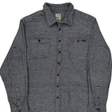 Dickies Striped Shirt - 2XL Blue Cotton