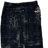 Motorcycle Harley Davidson Graphic Joggers - Large Black Cotton