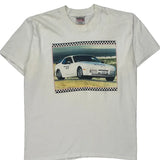 Oneita Single Stitch T-Shirt - XL White Cotton Blend