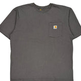 Carhartt T-Shirt - Large Grey Cotton