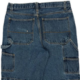 Faded Glory Cargo Carpenter Shorts - 31W 10L Blue Cotton