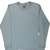 Carhartt Long Sleeve T-Shirt - Large Blue Cotton