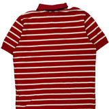 Polo By Ralph Lauren Striped Polo Shirt - XL Red Cotton