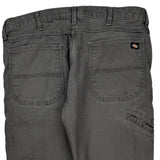 Dickies Carpenter Trousers - 37W 32L Grey Cotton Blend