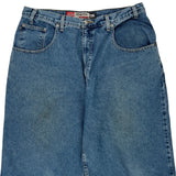 Macro Denim Shorts - 34W 11L Blue Denim