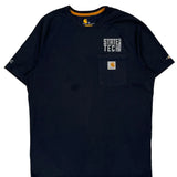 State Tech Carhartt T-Shirt - Medium Navy Cotton
