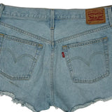 Levis Denim Shorts - 32W UK 12 Light Wash Cotton