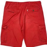 Levis Cargo Cargo Shorts - 34W 11L Red Cotton