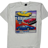 Ford Thunderbird 40Th Anniversary Unbranded Graphic T-Shirt - XL Multicoloured Cotton
