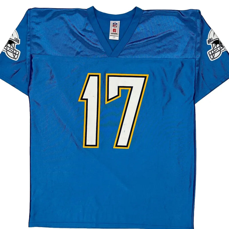 Los Angeles Chargers Nfl Jersey - Large Blue Polyester