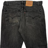 Levis Denim Shorts - 36W 10L Black Cotton