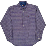 Tommy Hilfiger Checked Shirt - Large Blue Cotton