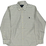 Age 10-12 Ralph Lauren Checked Shirt - Medium Cream Cotton