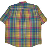Nautica Checked Short Sleeve Shirt - Large Multicoloured Cotton
