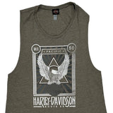 Harley Davidson Graphic Vest - 2XL Grey Polyester Blend