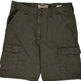 Wrangler Cargo Shorts - 34W 10L Grey Cotton