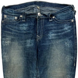 True Religion Slim Fit Jeans - 34W 30L Dark Wash Cotton