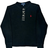 Age 10-12 Polo By Ralph Lauren Long Sleeve T-Shirt - Medium Black Cotton