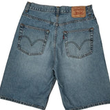 Levis Denim Shorts - 32W 11L Blue Denim