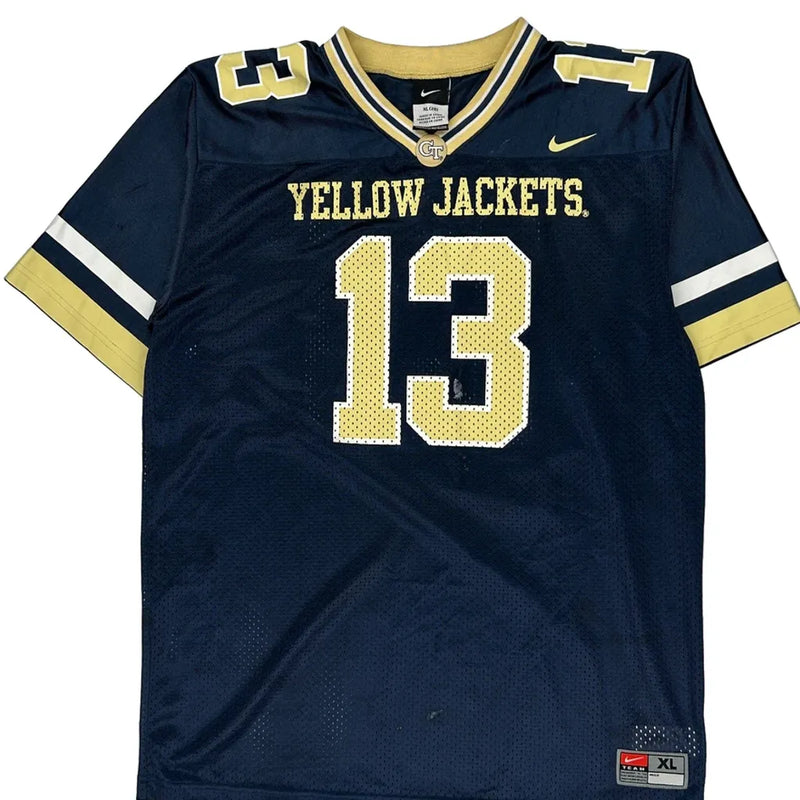 Yellow Jackets Nike Jersey - XL Navy Polyester