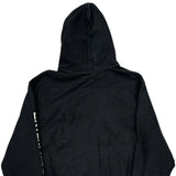 Reverse Weave Champion Spellout Hoodie - XL Black Cotton Blend