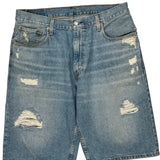 Levis Denim Shorts - 36W 12L Light Wash Cotton