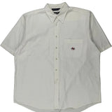 Nautica Short Sleeve Shirt - XL White Cotton