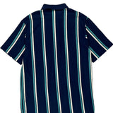 Puritan Single Stitch Polo Shirt - Large Navy Cotton Blend