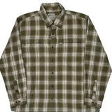 Carhartt Checked Flannel Shirt - 2XL White Cotton