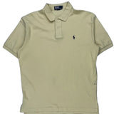 Polo By Ralph Lauren Polo Shirt - Large Yellow Cotton
